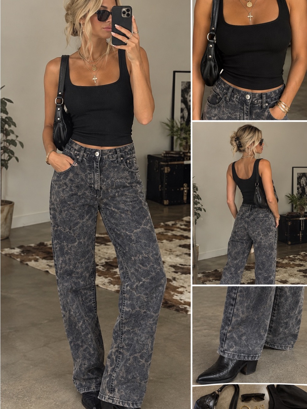 Leopard Print Jeans